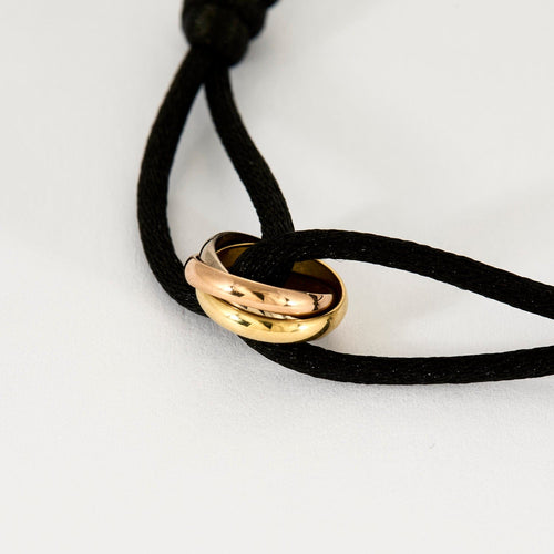 Bracelet Cartier - Bracelet Trinity - cordon noir 58 Facettes DV11526-2