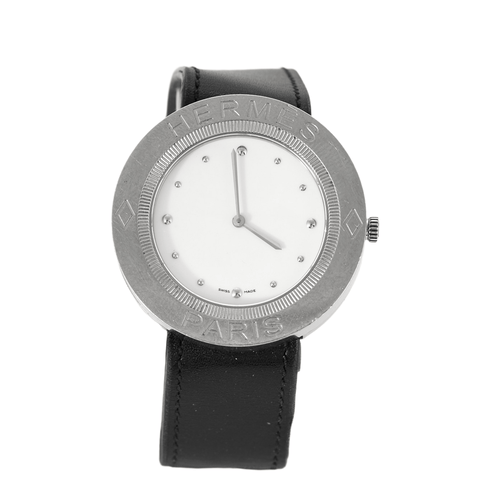 Montre HERMES - PASSE PASSE- Montre en acier pour homme 58 Facettes DV11154-6