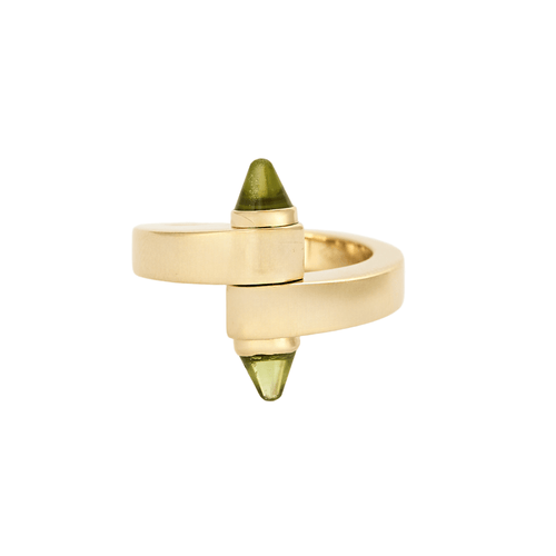 Bague 52 CARTIER - Menottes - Bague en or jaune et péridot 58 Facettes DV3419-22