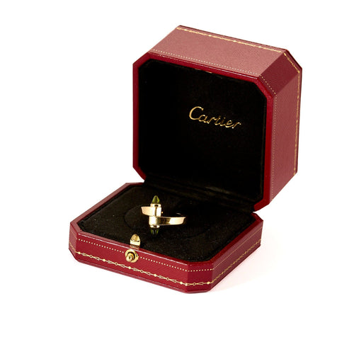 Bague 52 CARTIER - Menottes - Bague en or jaune et péridot 58 Facettes DV3419-22