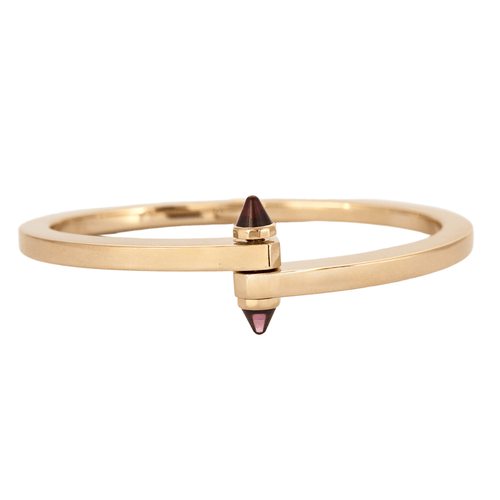 Bracelet CARTIER - Menottes - Bracelet en or jaune et grenat 58 Facettes DV3419-23