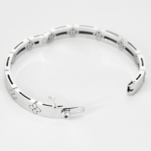 Bracelet ROBERTO COIN - Love in Verona - Bracelet en or gris et diamants 58 Facettes DV1174-4