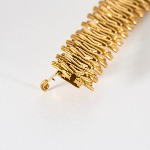 Bracelet BOUCHERON - Bracelet en or jaune à maille épis 58 Facettes DV0990-1