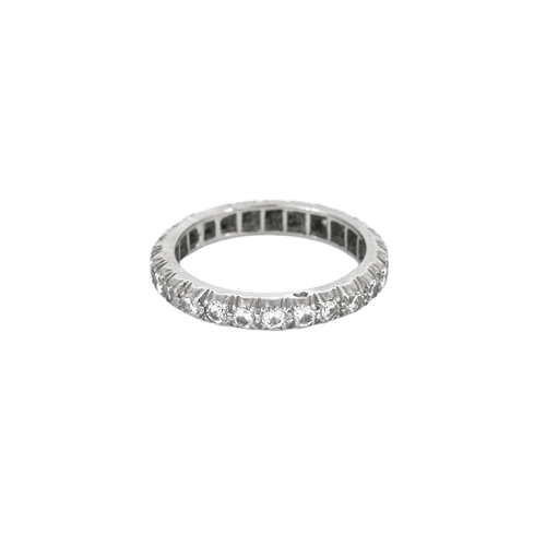 Bague 51.5 Alliance américaine en or blanc et diamants 58 Facettes DV14804-1-515-3