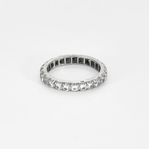 Bague 51.5 Alliance américaine en or blanc et diamants 58 Facettes DV14804-1-515-3