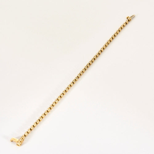 Bracelet Bracelet ligne en or jaune et diamants 58 Facettes DV1164-12