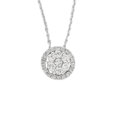 Collier Collier en or gris et diamants 58 Facettes DV3673-15