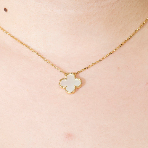 Pendentif VAN CLEEF & ARPELS - Pendentif Vintage Alhambra en or et nacre 58 Facettes DV14945-1