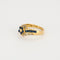 Bague 55 Bague en or jaune saphirs et diamants 58 Facettes DV14683-1