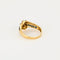 Bague 55 Bague en or jaune saphirs et diamants 58 Facettes DV14683-1