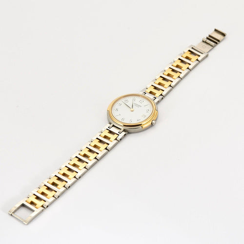 Montre HERMES - Clipper - Montre bracelet en acier et plaqué or 58 Facettes DV12372-3