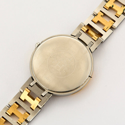 Montre HERMES - Clipper - Montre bracelet en acier et plaqué or 58 Facettes DV12372-3