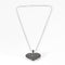 Collier Collier et pendentif Coeur en or gris et diamants noirs 58 Facettes DV6568-1