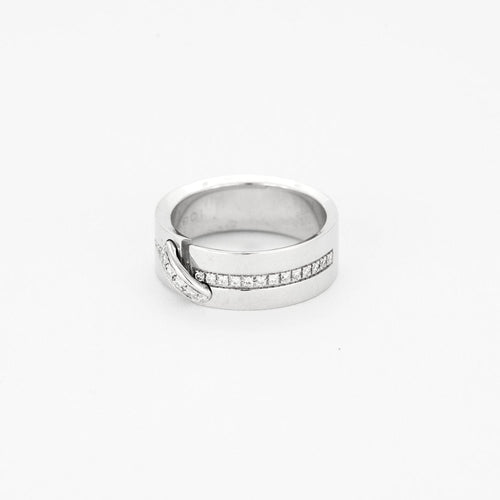 Bague 53 CHAUMET - LIEN - Bague en or gris et diamants 58 Facettes DV14759-1