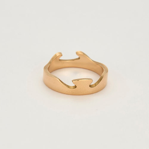 Bague 57.5 Georg Jensen - Fusion - Bague d'extrémité en or rose 58 Facettes DV14365-3-575-2