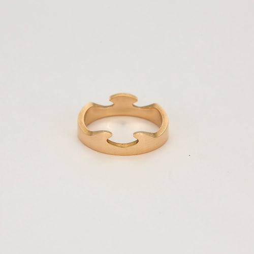 Bague 57.5 Georg Jensen - Fusion - Bague d'extrémité en or rose 58 Facettes DV14365-1-575-2