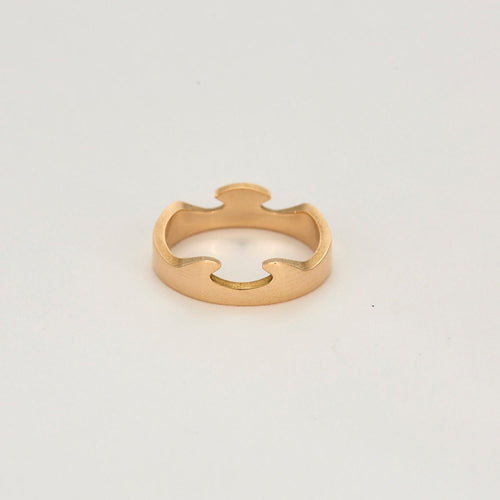 Bague 57.5 Georg Jensen - Fusion - Bague d'extrémité en or rose 58 Facettes DV14365-1-575-2