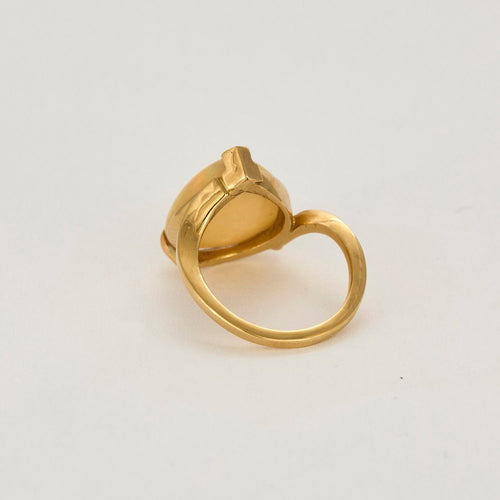 Bague 49 Bague en or jaune et opale 58 Facettes DV14640-1