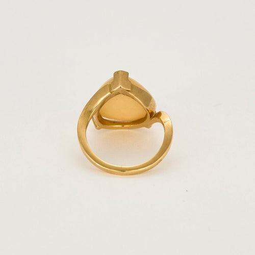 Bague 49 Bague en or jaune et opale 58 Facettes DV14640-1