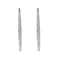 Boucles d'oreilles Paire d'anneaux d'oreilles en or gris et diamants 58 Facettes DV11154-2