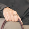 Georg Jensen - Bague fusion en or rose, diamants bruns