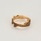 Georg Jensen - Bague fusion en or rose, diamants bruns