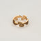Georg Jensen - Bague fusion en or rose, diamants bruns