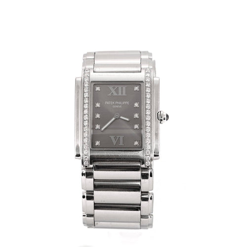 Montre PATEK PHILIPPE - Twenty~4 - Montre de Dame acier et diamants 58 Facettes DV0994-4