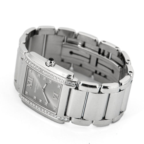 Montre PATEK PHILIPPE - Twenty~4 - Montre de Dame acier et diamants 58 Facettes DV0994-4
