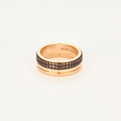 Bague 47 BOUCHERON - Alliance Quatre classique, grand modèle en or rose et pvd marron 58 Facettes DV2196-3-47-2