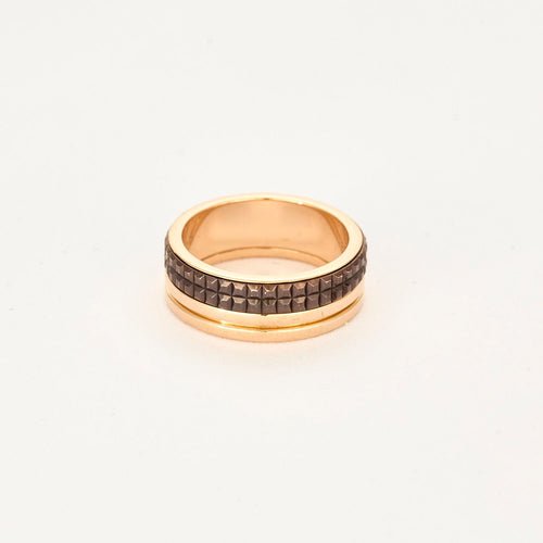 Bague 47 BOUCHERON - Alliance Quatre classique, grand modèle en or rose et pvd marron 58 Facettes DV2196-3-47-2