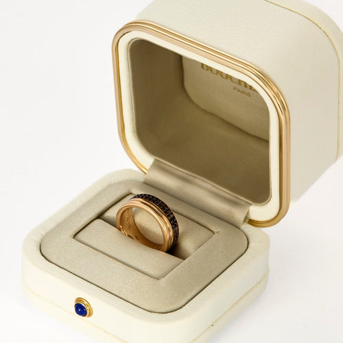 Bague 47 BOUCHERON - Alliance Quatre classique, grand modèle en or rose et pvd marron 58 Facettes DV2196-3-47-2