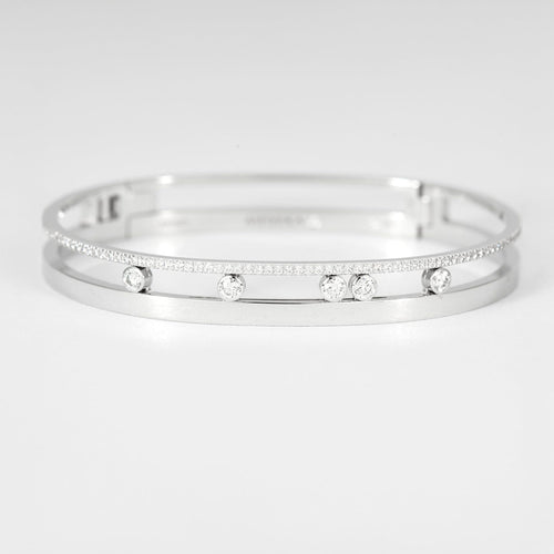 Bracelet MESSIKA - Bangle move Romane - Bracelet en or gris et diamants 58 Facettes DV0316-2