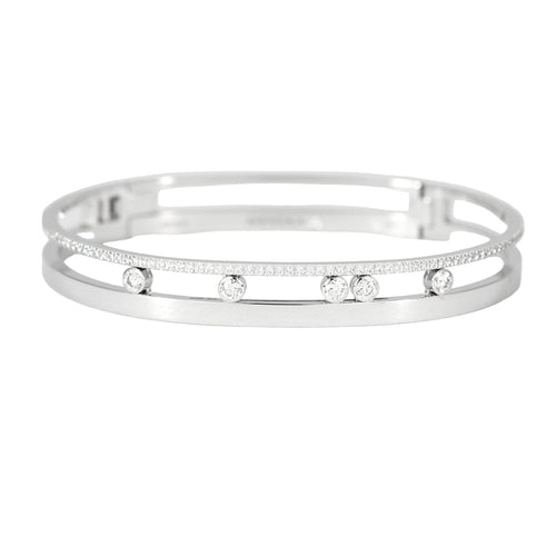 MESSIKA - Bangle move Romane - Bracelet en or gris et diamants