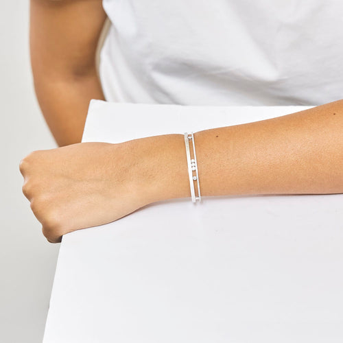 Bracelet MESSIKA - Bangle move Romane - Bracelet en or gris et diamants 58 Facettes DV0316-2