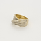 Bague 51.5 Bague en or jaune, or blanc et diamants 58 Facettes DV12410-38