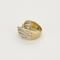 Bague 51.5 Bague en or jaune, or blanc et diamants 58 Facettes DV12410-38