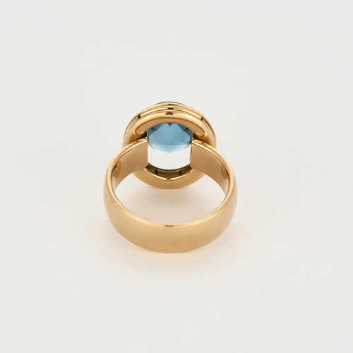 Bague 53 POIRAY - Ma préférence - Bague en or rose et topaze blue london - grenat rhodolite 58 Facettes DV0936-3