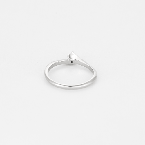 Bague 53.5 CHIMENTO - Bague solitaire en or blanc, diamant 58 Facettes DV12410-30