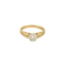 Bague 53 Bague en or jaune et diamants 58 Facettes DV12410-40