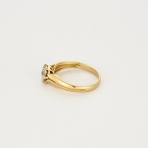 Bague 53 Bague en or jaune et diamants 58 Facettes DV12410-40