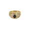 Bague 50.5 Bague en or jaune, blanc, saphir et diamants 58 Facettes DV12410-57