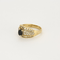 Bague 50.5 Bague en or jaune, blanc, saphir et diamants 58 Facettes DV12410-57