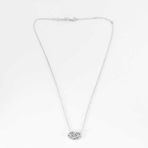 Collier Vanessa Tugendhaft - Collection Idylle - Collier en or gris et diamants 58 Facettes DV15798-1