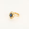 Bague 52 Bague en or jaune saphir et diamants 58 Facettes DDV9927-2