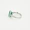 Bague 53 Bague en or gris émeraude et diamants 58 Facettes DV14301-6