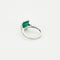 Bague 53 Bague en or gris émeraude et diamants 58 Facettes DV14301-6