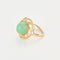 Bague 55 Bague en or jaune beryl vert et diamants 58 Facettes DV14301-7