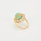 Bague 55 Bague en or jaune beryl vert et diamants 58 Facettes DV14301-7