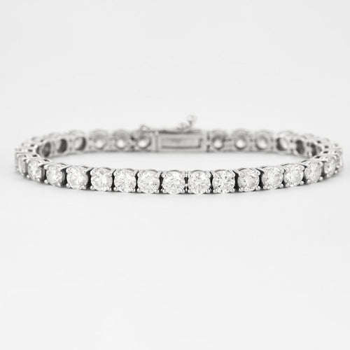 Bracelet Bracelet ligne en or gris et diamants 58 Facettes DV15799-1
